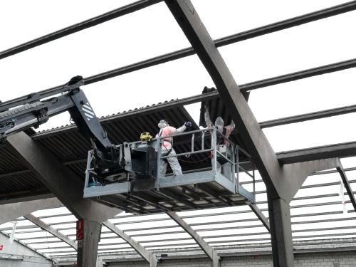 Dakwerken worden geplaatst zonder overlast