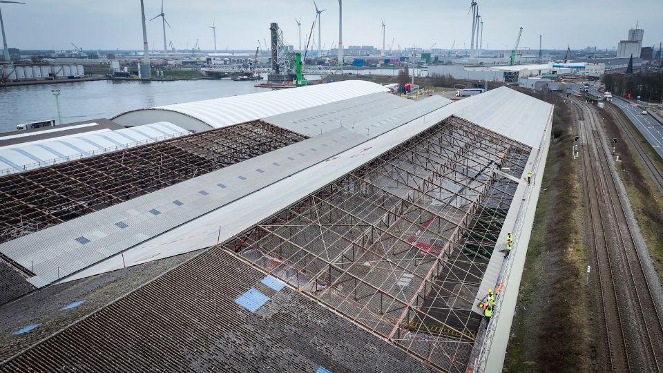 vezelcement golfplaten dakrenovatie
