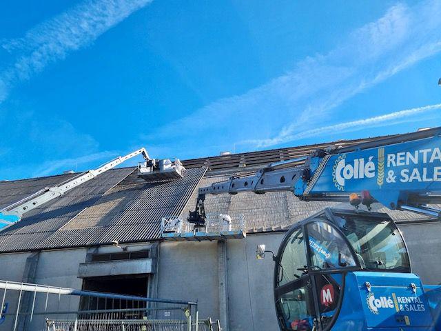 Hellende daken dakrenovatie vezelcement golfplaten